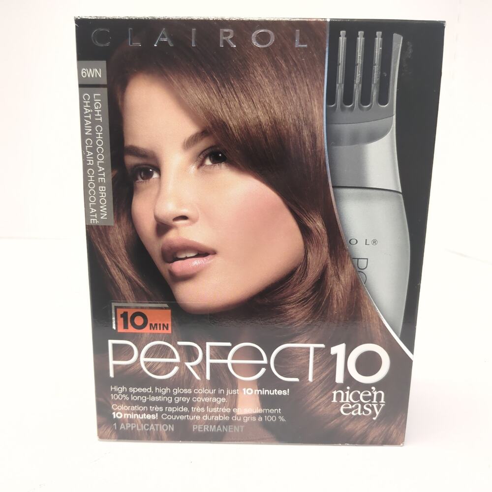 Clairol Perfect 10 By Nice 'n Easy Hair Color 6WN Light Chocolate Brown